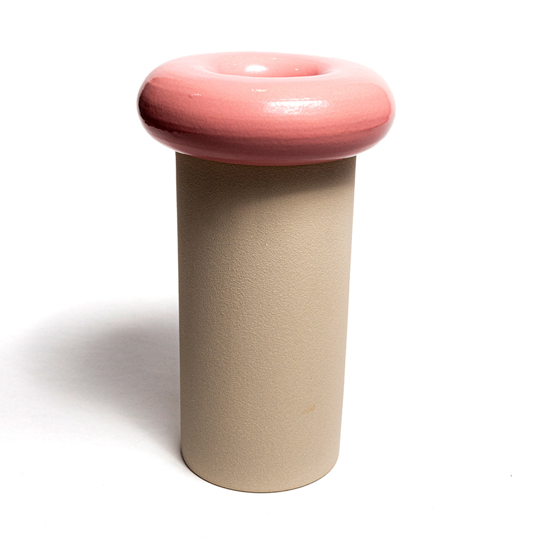 Donut vase - pillar (pink)