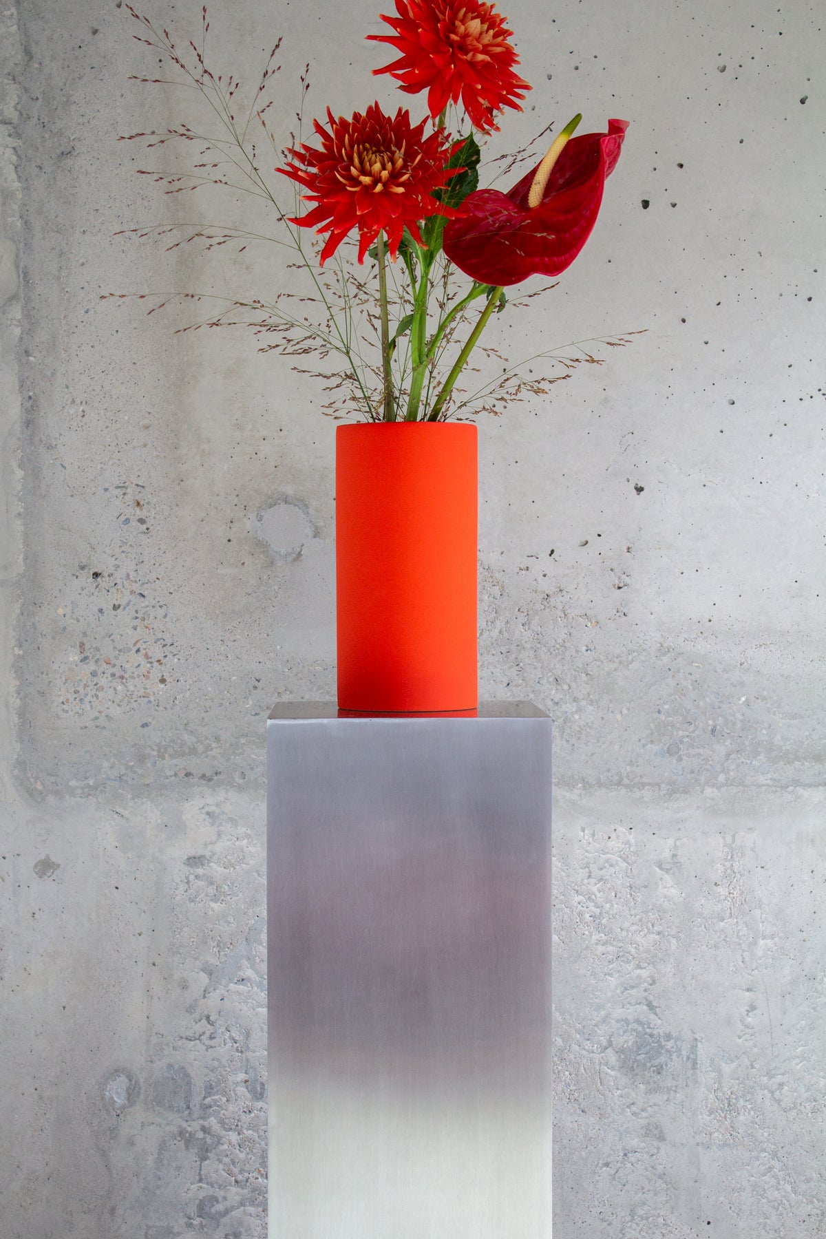 Soft Column Vase orange
