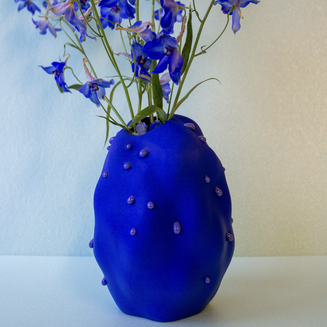 Cotton Cloud Vase | Cobalt