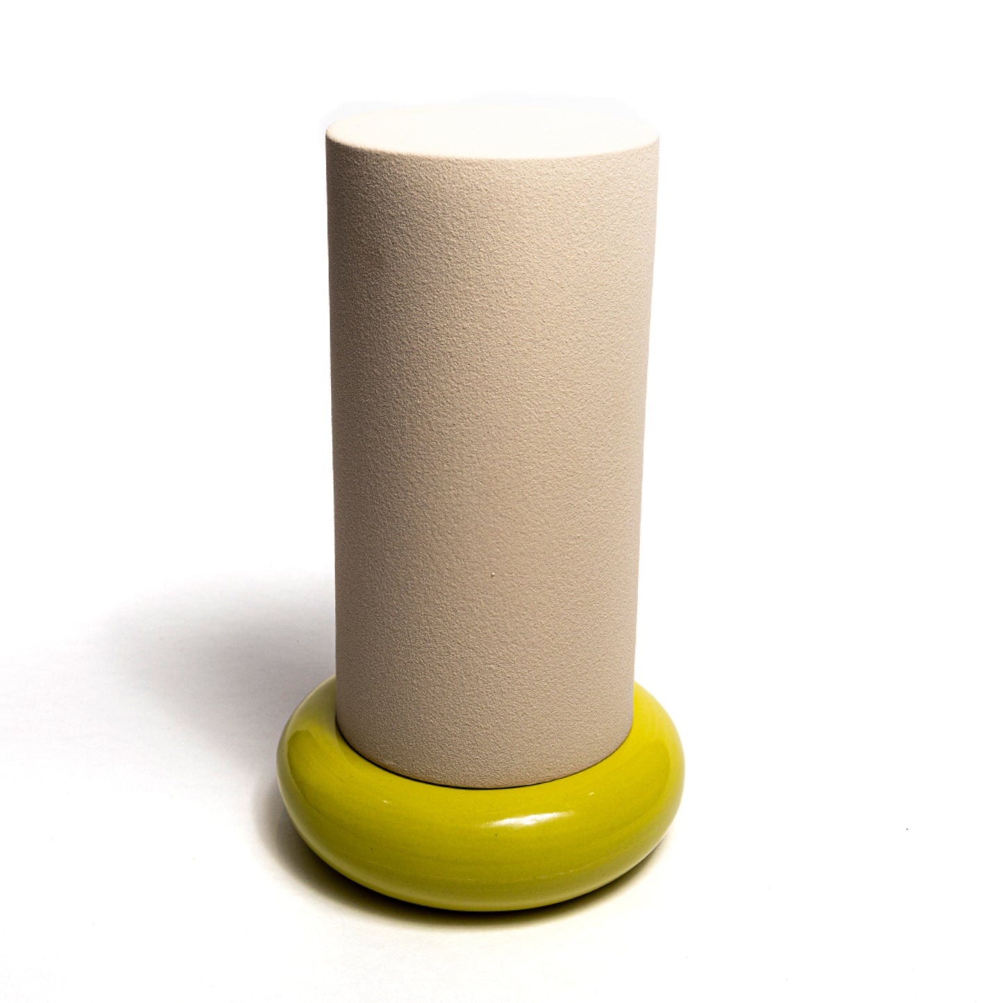 Donut vase - pillar (lime)