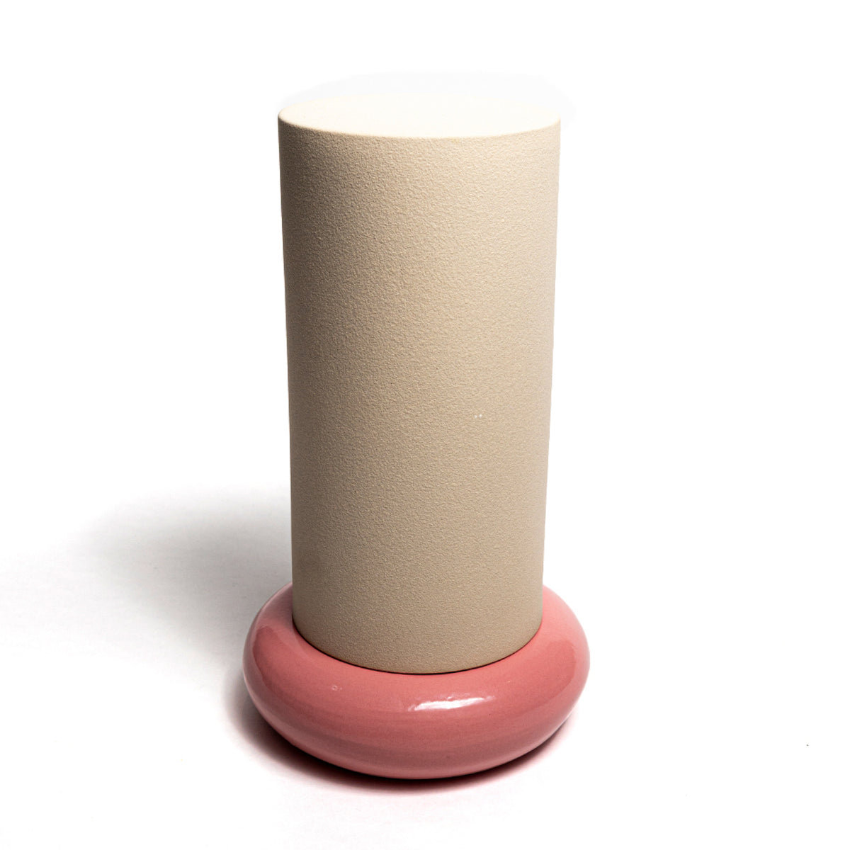 Donut vase - pillar (pink)