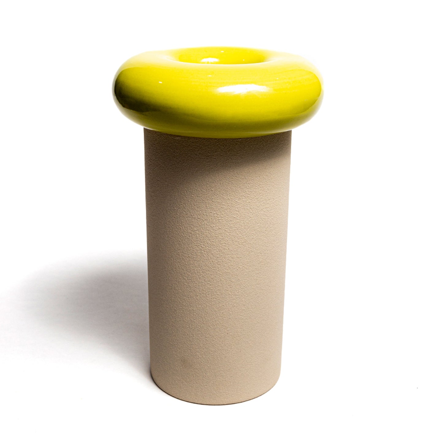 Donut vase - pillar (lime)